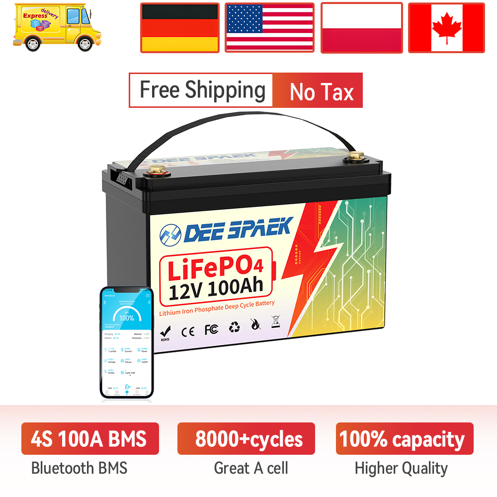 Batterie Lifepo4 DEEPSPAEK 12V - Lifepo4 12V 100Ah Bms Bluetooth avis et prix