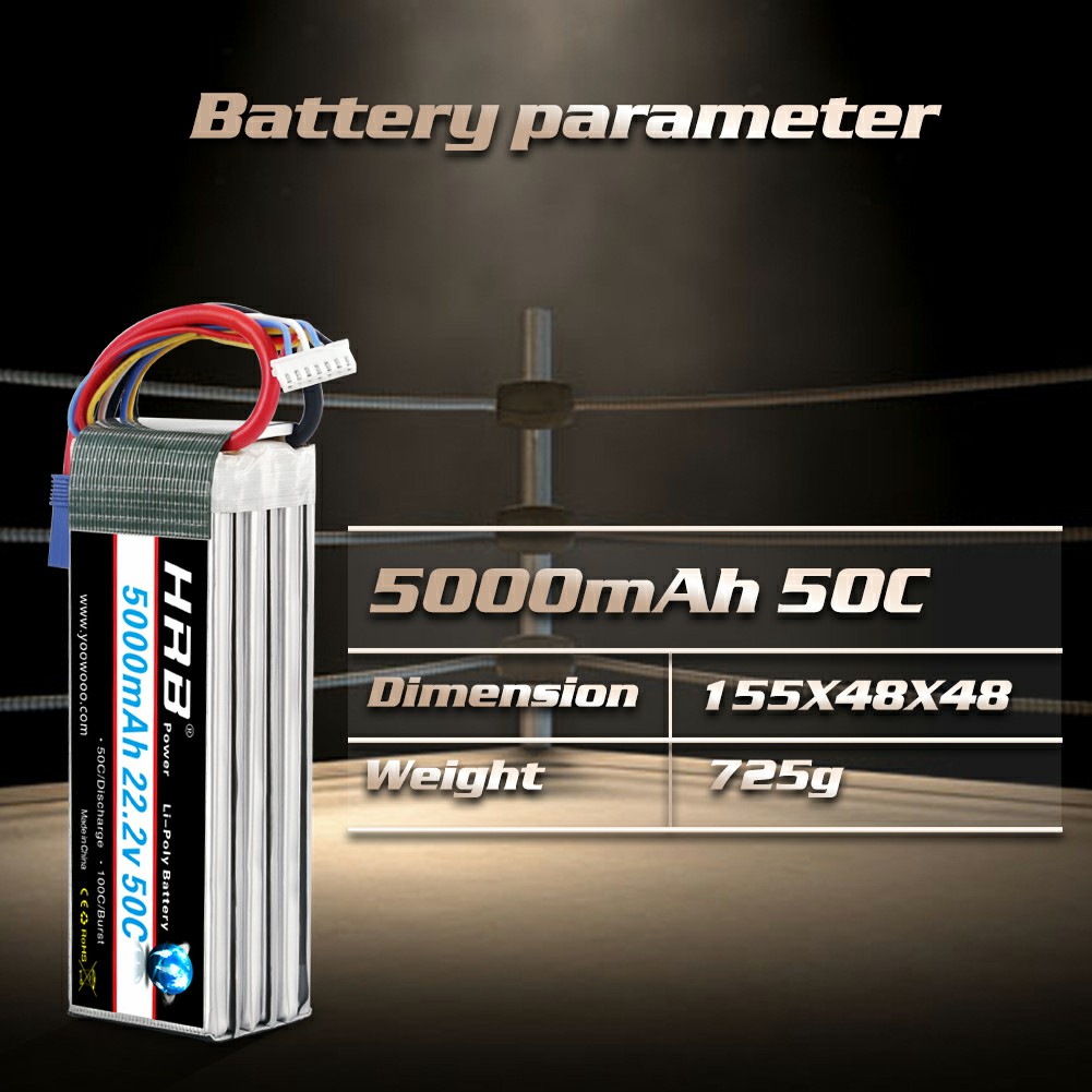 Batterie Lipo HRB 6S 22.2V 500 - 6S Lipo Battery 22.2V 5000Mah avis et prix