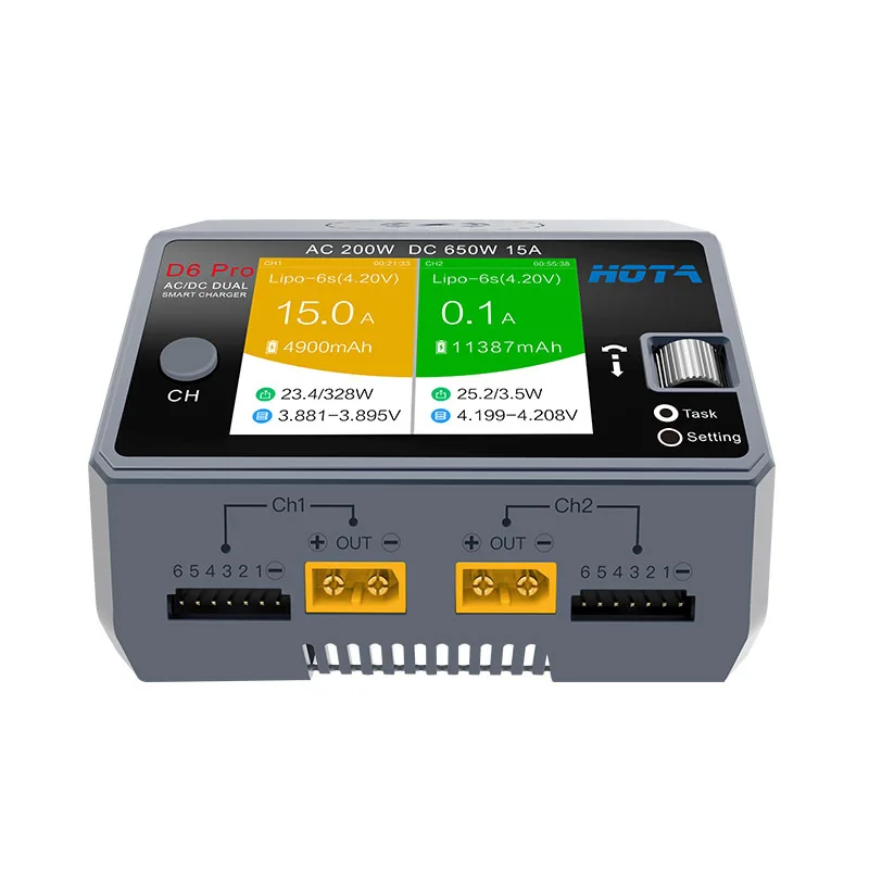 Chargeur et déchargeur de batt - Hota D6 Pro Dual Lipo Charger avis et prix